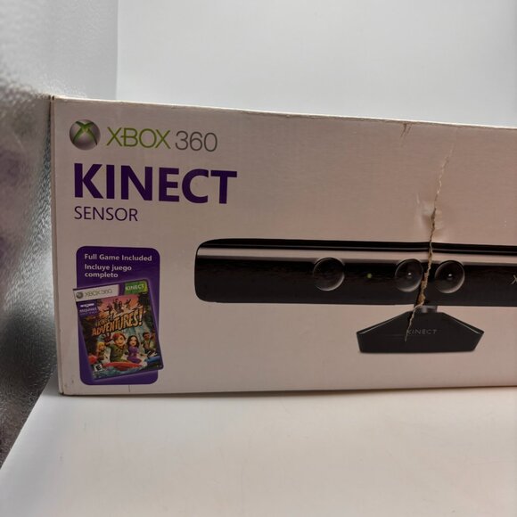 Xbox 360 Kinect Sensor Console Accessories Black Lightly Used in Box Untested - Picture 9 of 16